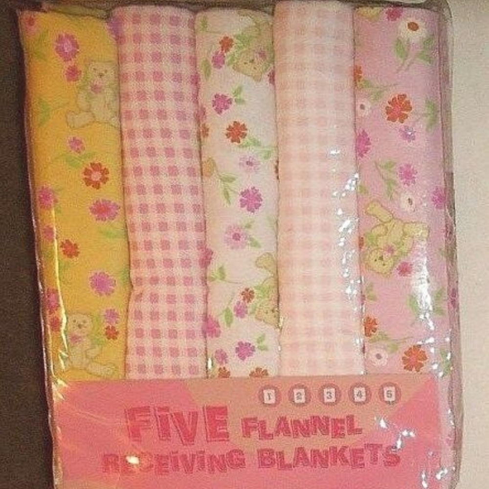 Vintage Soft 5 Combed Cotton Flannel Blanket Set